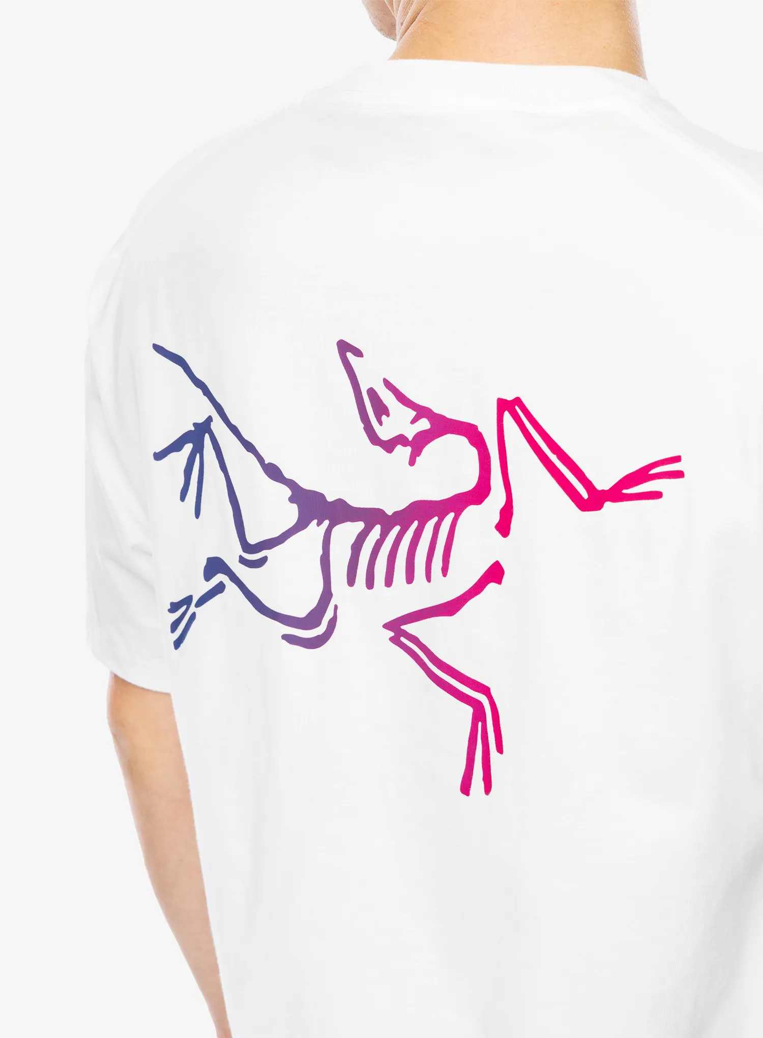 Lezecké triko Arcteryx Kragg Cotton Logo SS - white light/multi