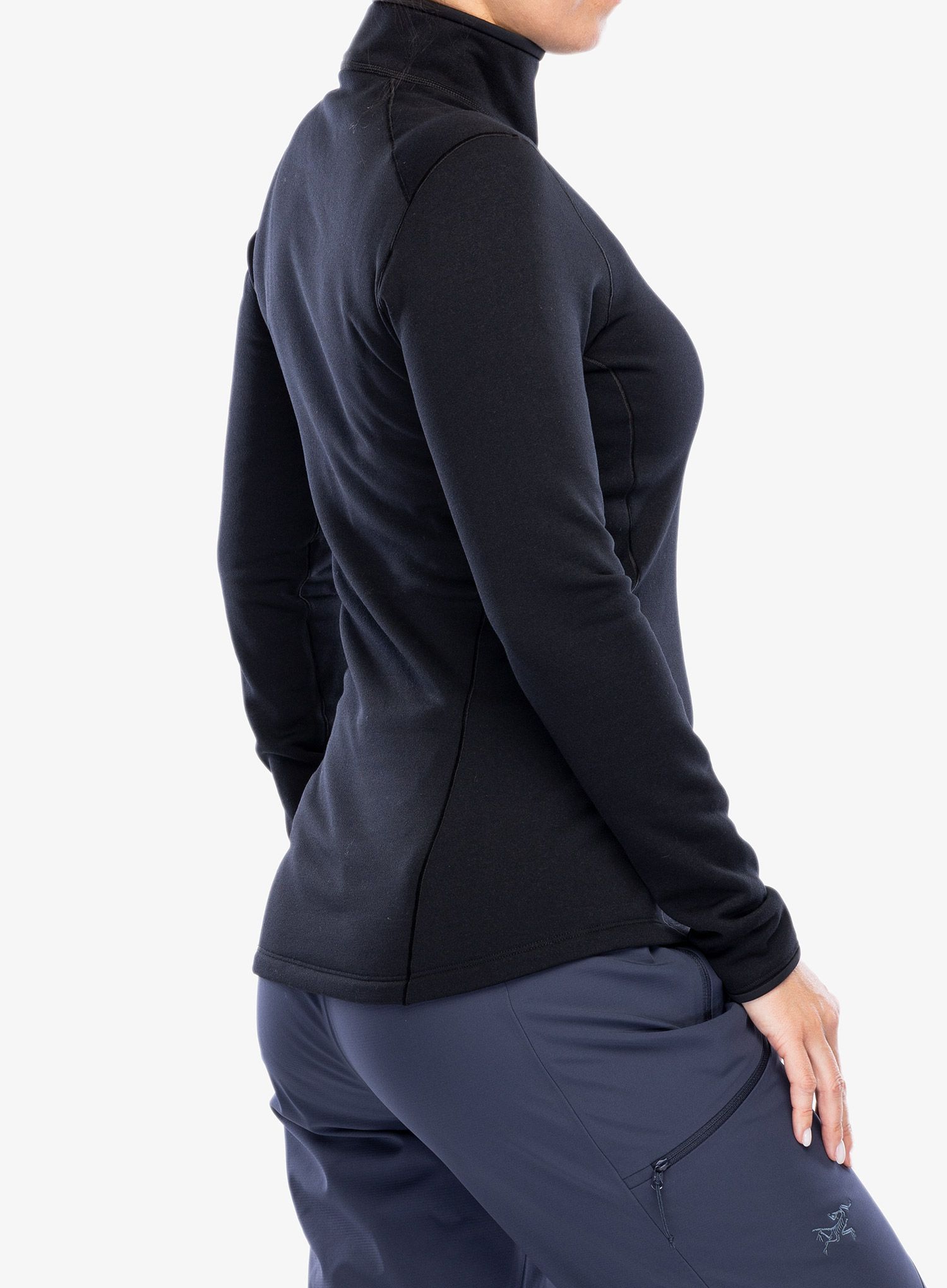 Dámská funkční mikina Arcteryx Kyanite Baselayer Zip Neck - black