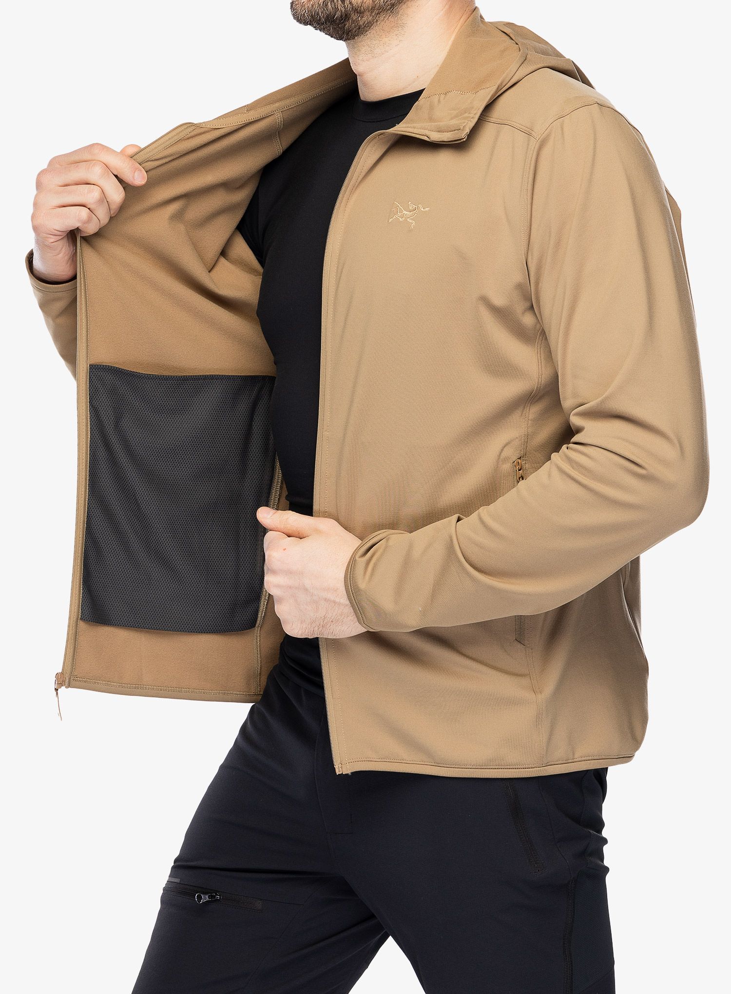 Fleece mikina Arcteryx Kyanite Lightweight Hoody - canvas