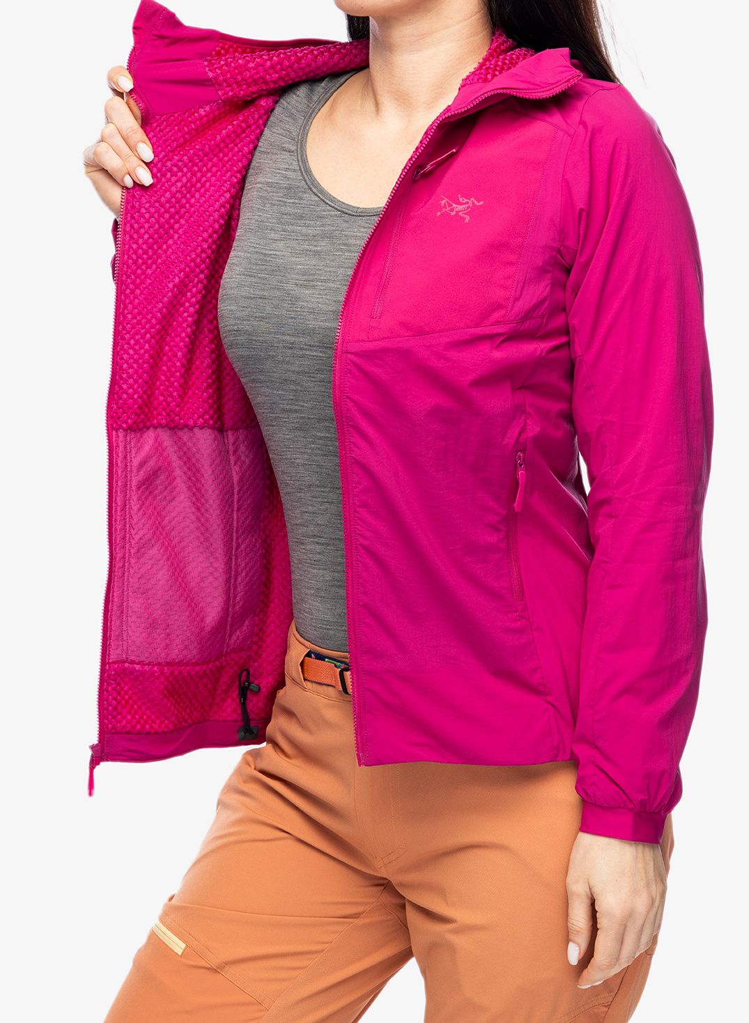 Zateplená bunda dámská Arcteryx Proton Lightweight Hoody - amaranthus