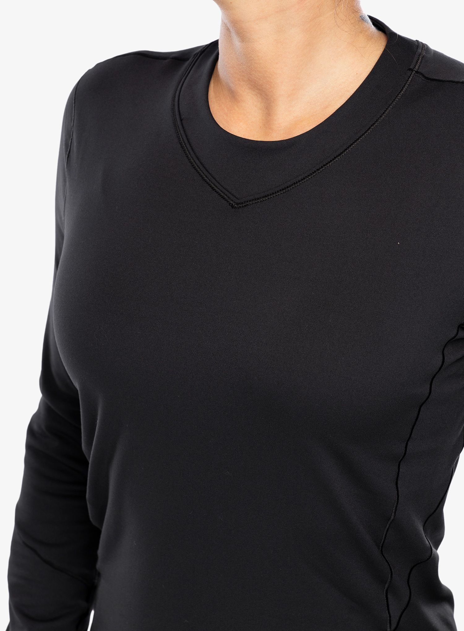 Dámská funkční mikina Arcteryx Rho Crew Neck LS - black