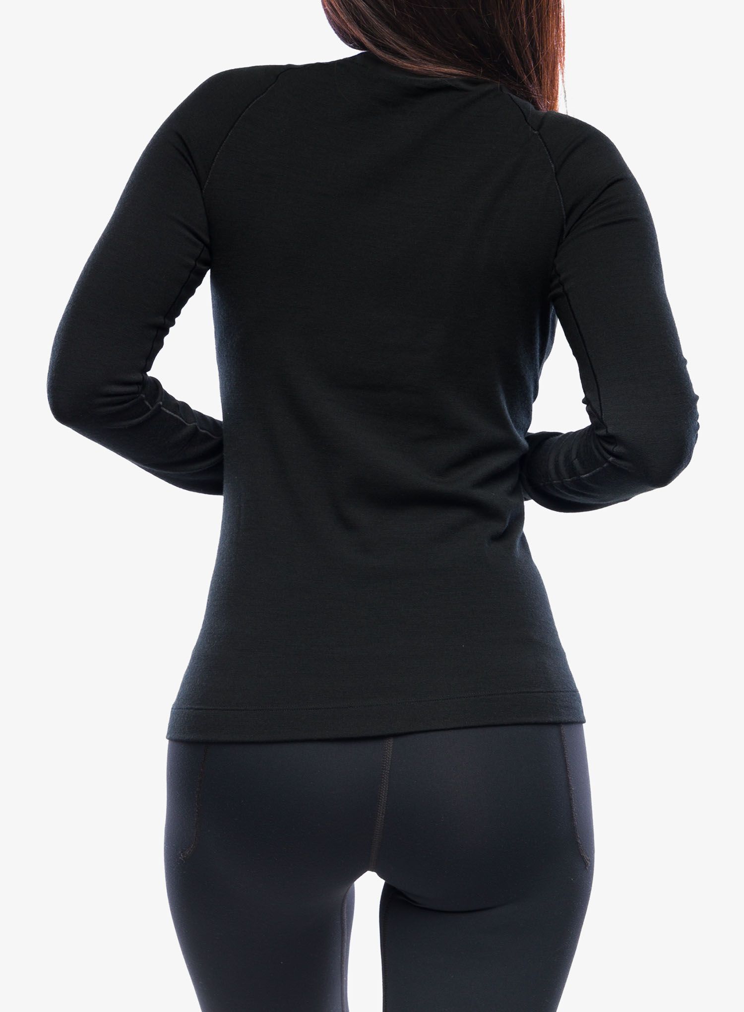 Funkční mikina dámská Arcteryx Rho Merino Wool LS Crew - black