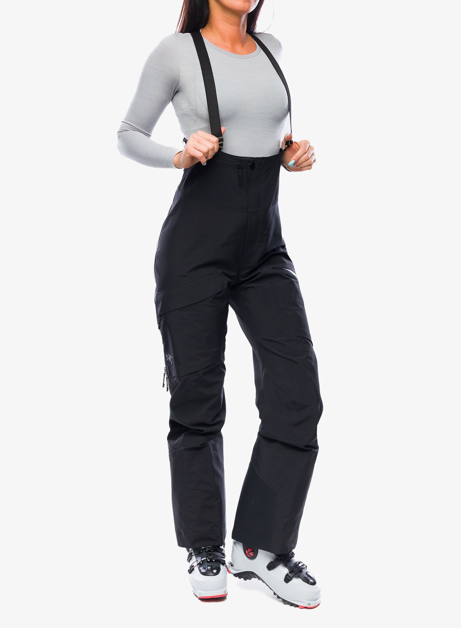 GORE TEX kalhoty dámské Arcteryx Rush Bib Pant - black