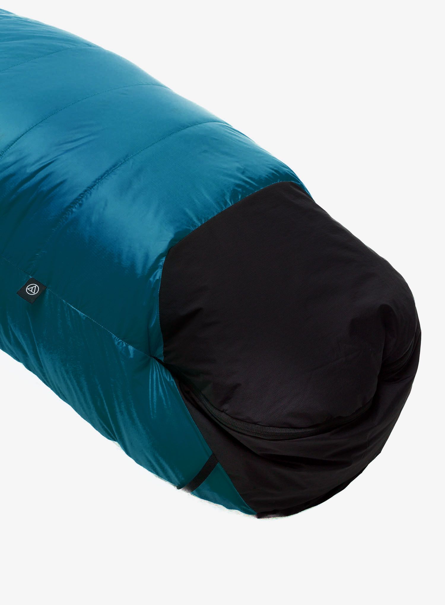 Péřový spacák Aura BAZ 1200 800 cuin (195 cm) - teal/black