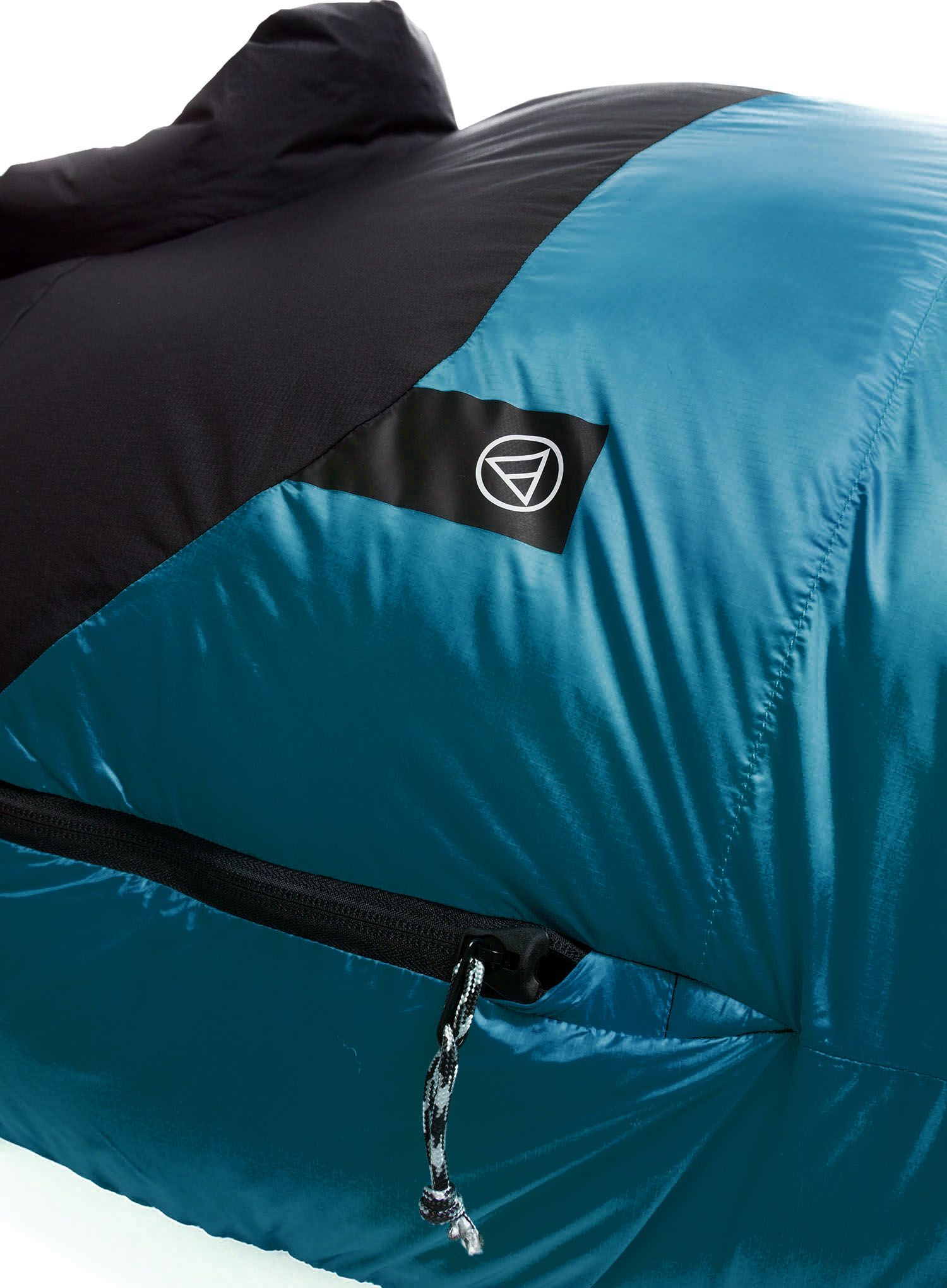 Péřový spacák Aura BAZ 1200 800 cuin (195 cm) - teal/black