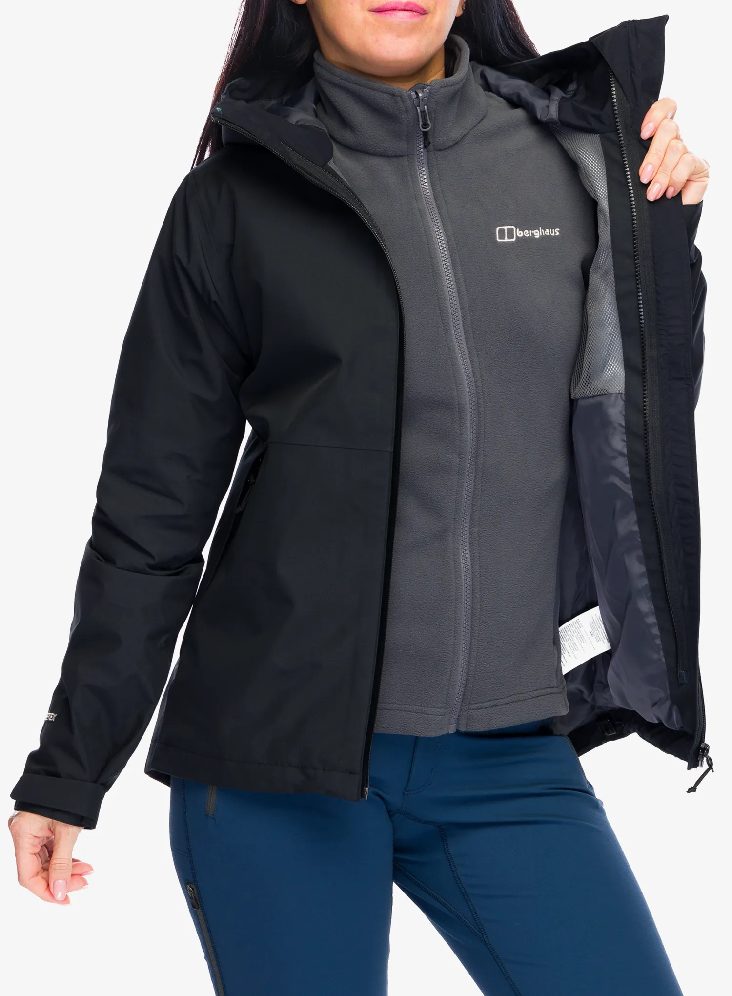 Bunda 3v1 dámská Berghaus Bramblfell GTX Gemini 3in1 Jacket - black