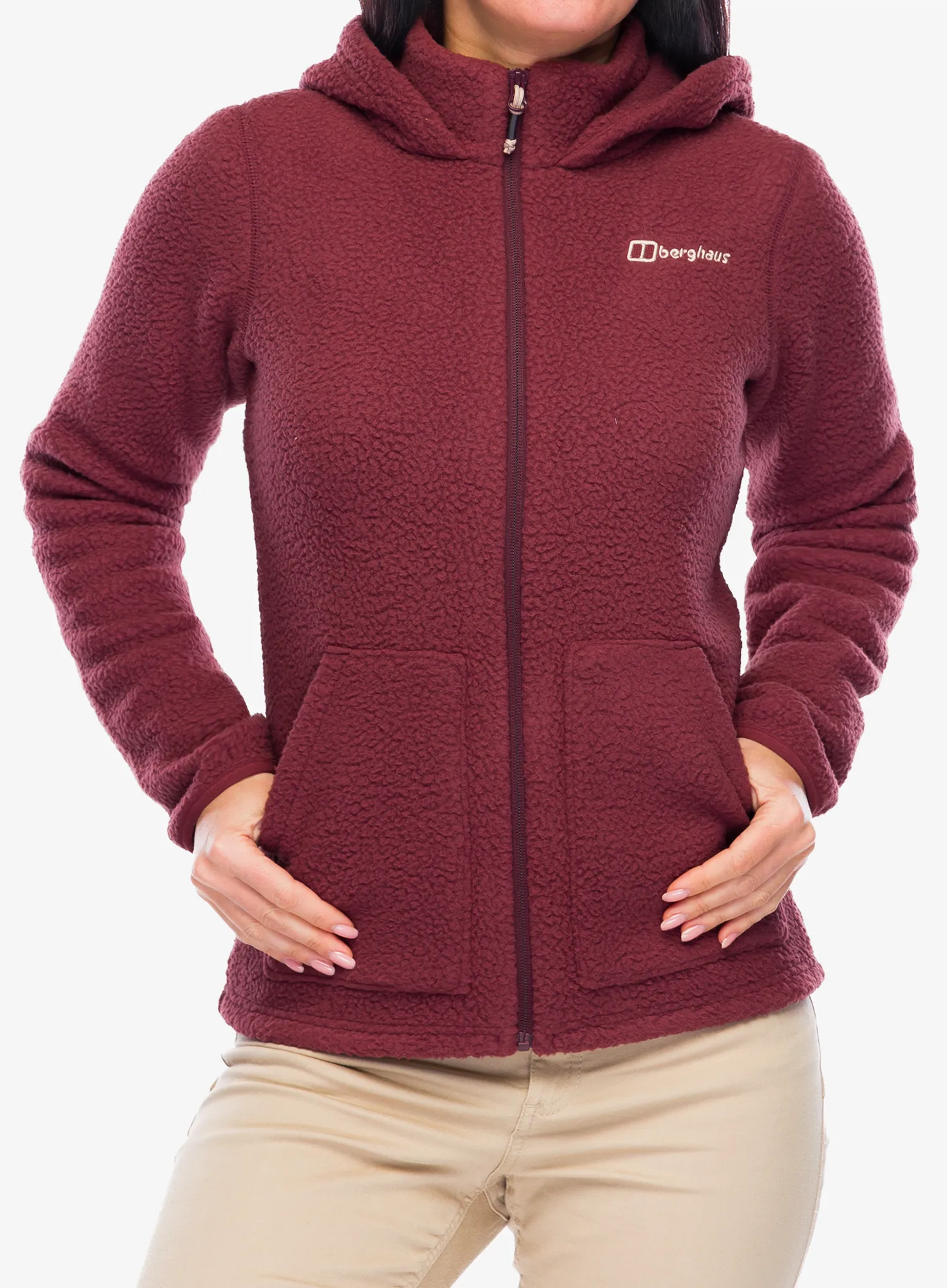 Fleecová mikina dámská Berghaus Darria FZ Hooded Jacket - garnet