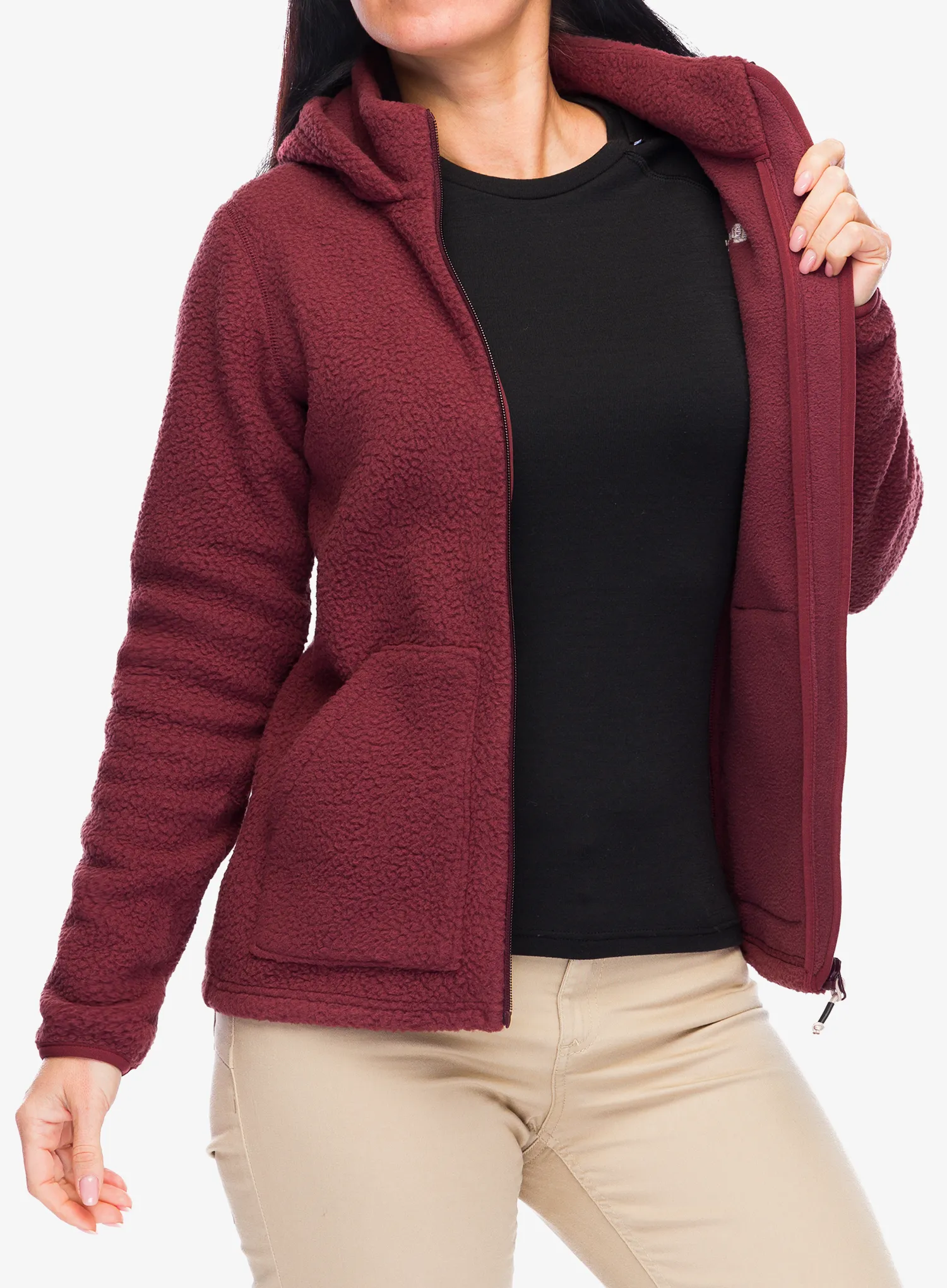 Fleecová mikina dámská Berghaus Darria FZ Hooded Jacket - garnet