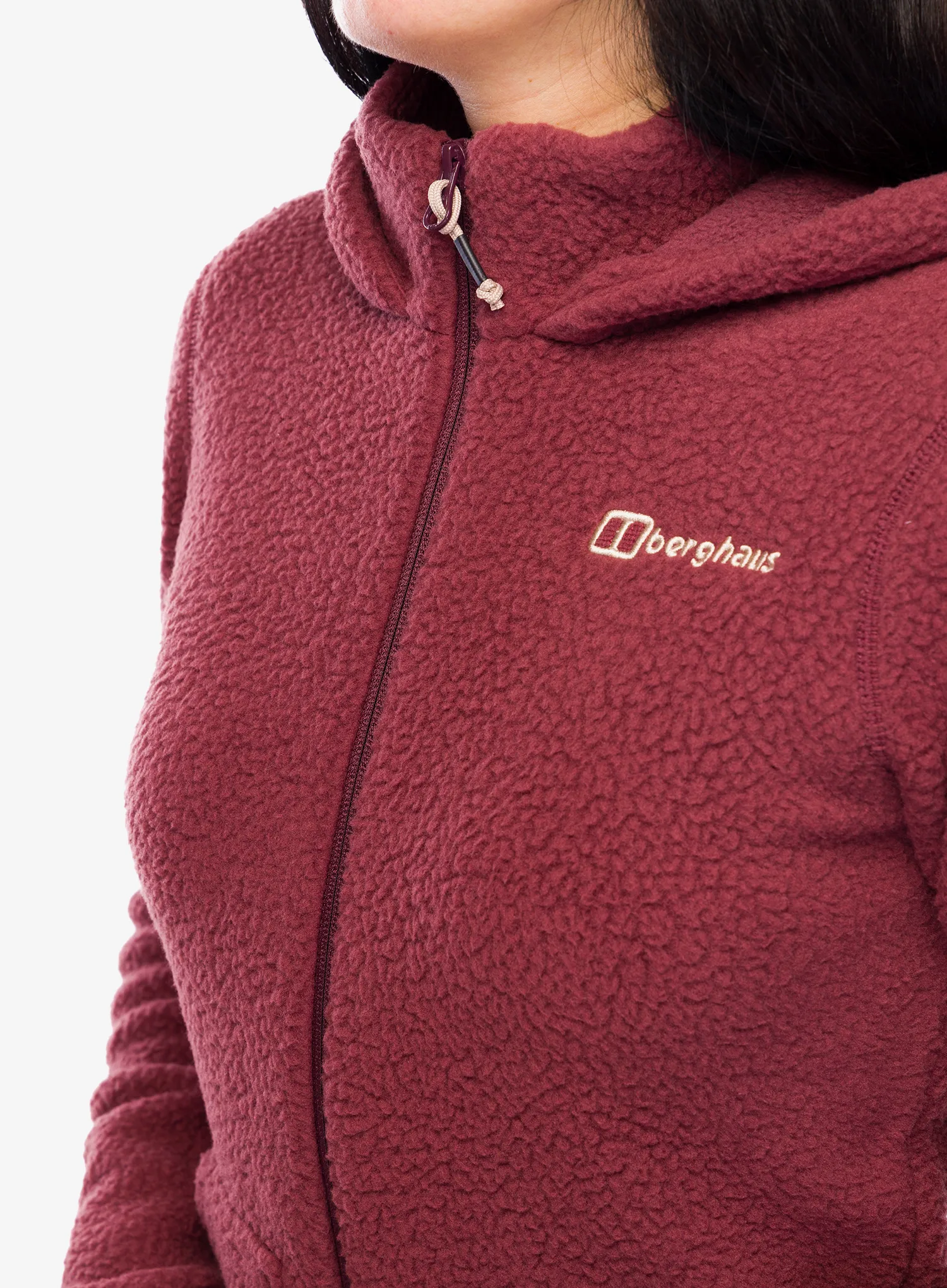 Fleecová mikina dámská Berghaus Darria FZ Hooded Jacket - garnet