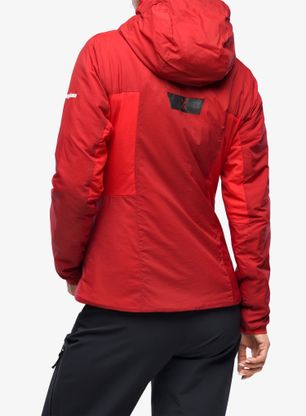 Zateplená bunda dámská Berghaus MTN Seeker MW Synthetic Hoody - red dahlia/haute red