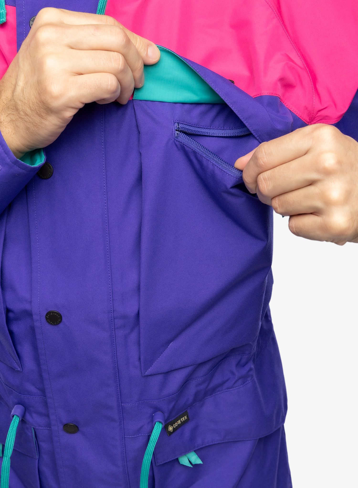 Bunda s membránou Berghaus Mera Peak 2000 Jacket - liberty/fiery fuschia/tealcove