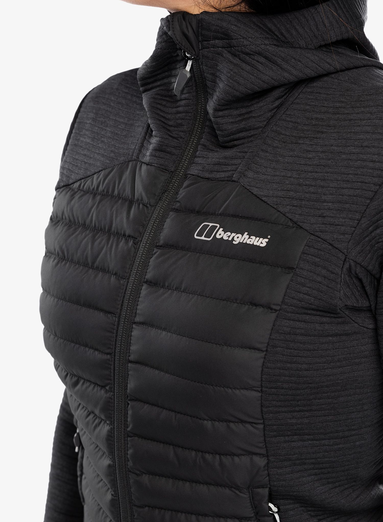 Hybridní bunda dámská Berghaus Nula Hybrid Jacket - black/black