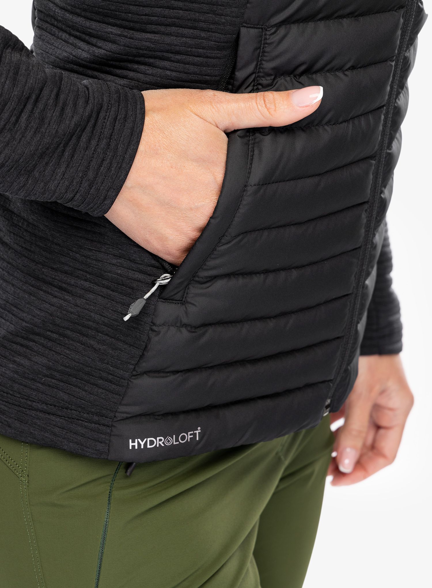 Hybridní bunda dámská Berghaus Nula Hybrid Jacket - black/black