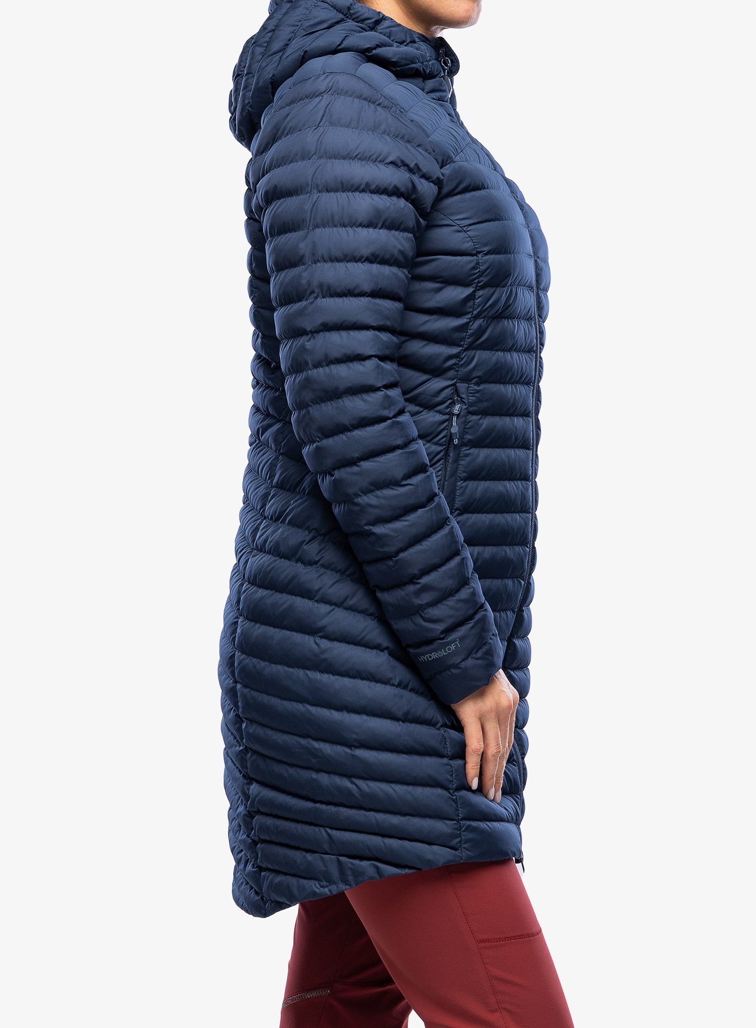 Dámský kabát Berghaus Nula Micro Long Jacket - dusk