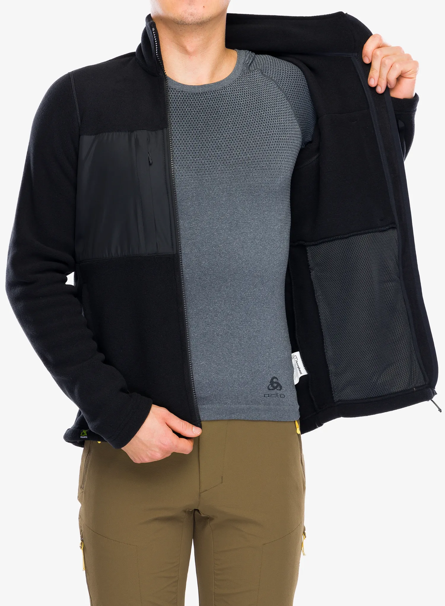 Fleece mikina Berghaus Prism Guide IA Jacket - black/black