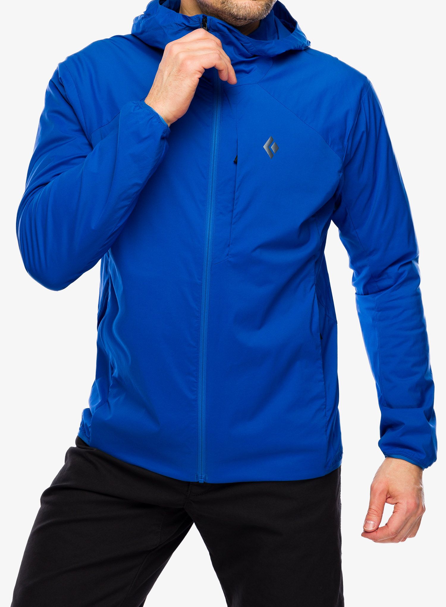 Softshellová bunda Black Diamond Alpine Start Insulated Hoody - drifter blue