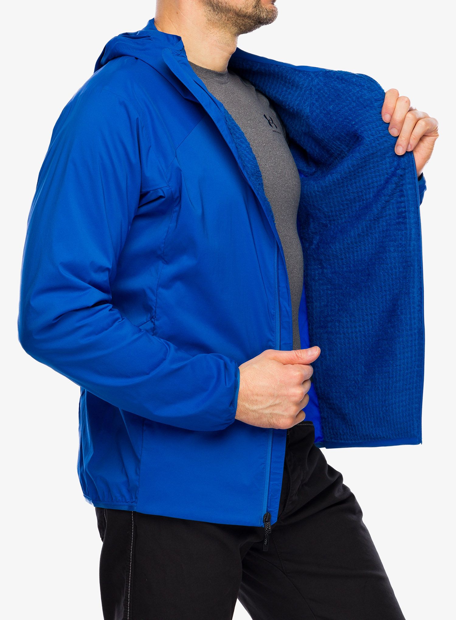 Softshellová bunda Black Diamond Alpine Start Insulated Hoody - drifter blue