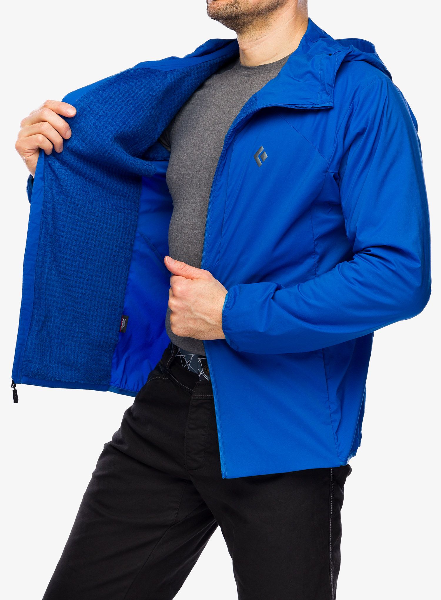 Softshellová bunda Black Diamond Alpine Start Insulated Hoody - drifter blue