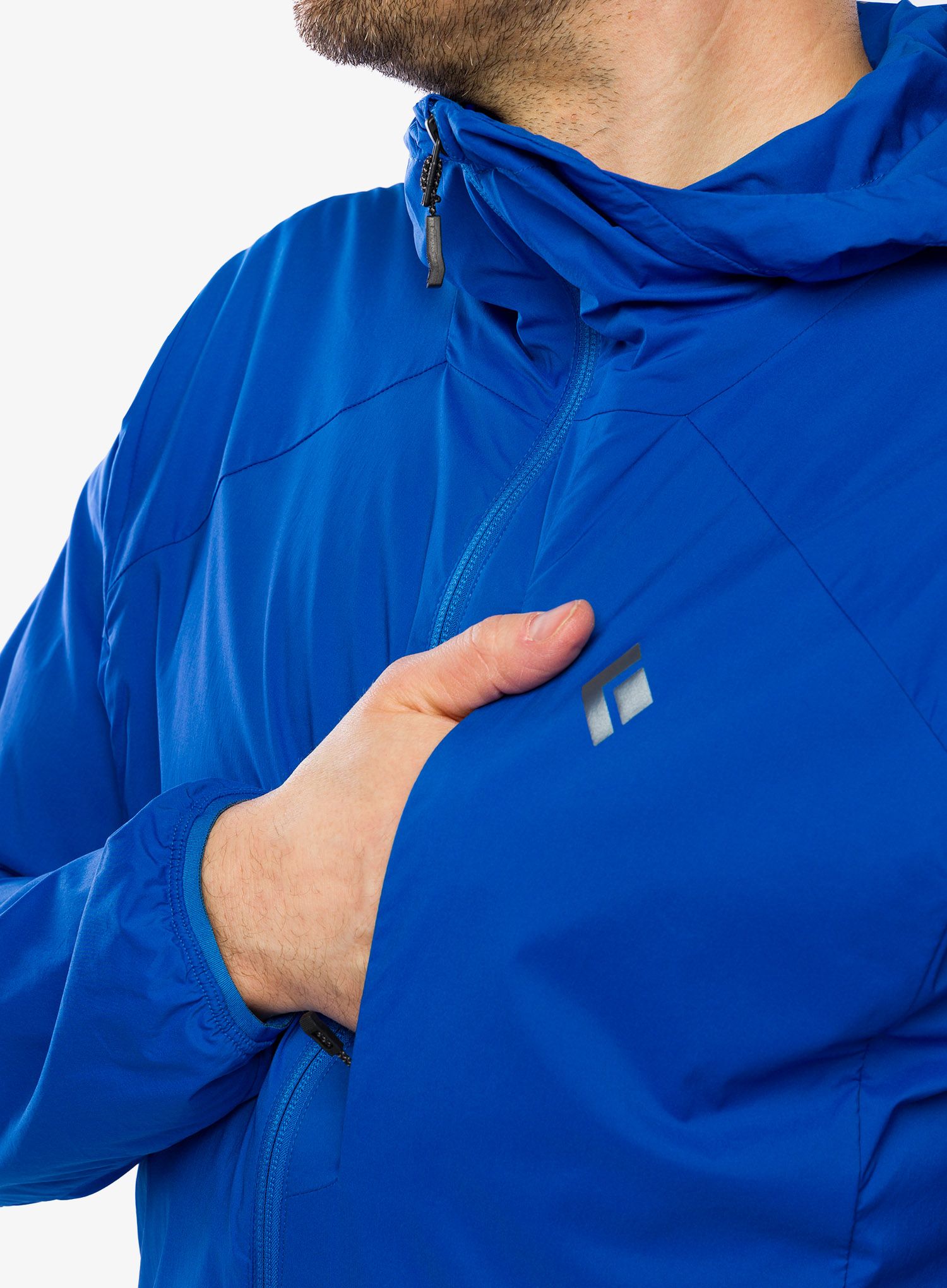 Softshellová bunda Black Diamond Alpine Start Insulated Hoody - drifter blue