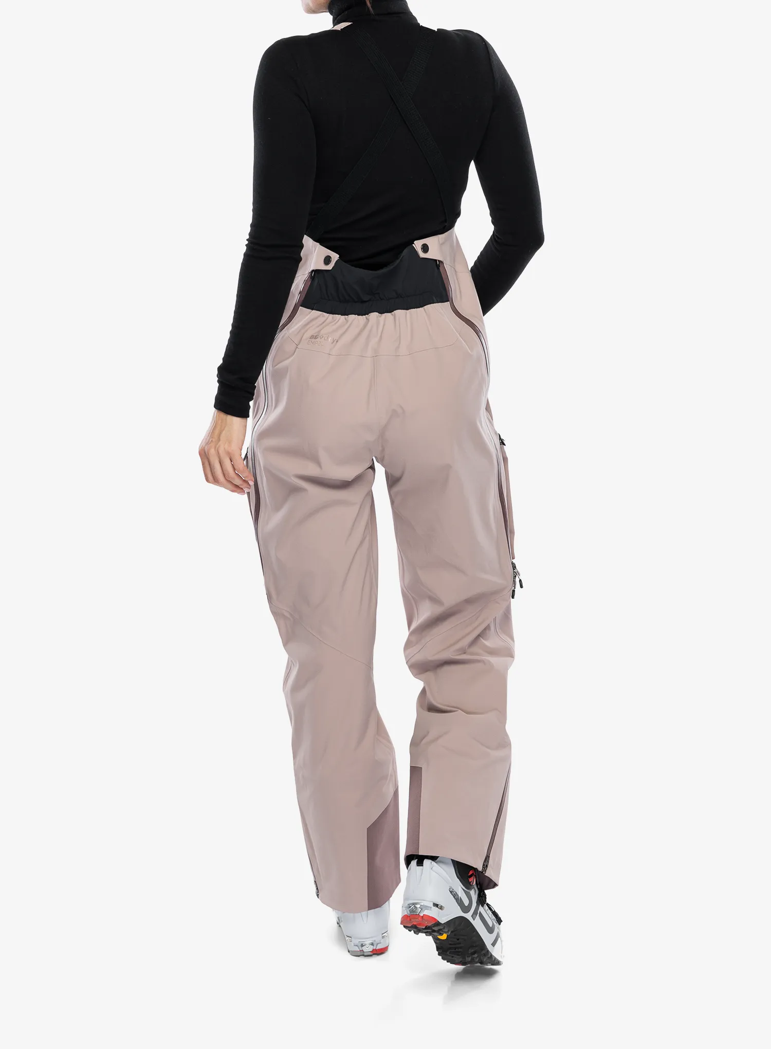 Lyžařské kalhoty dámské Black Diamond Factor Bibs - pale mauve