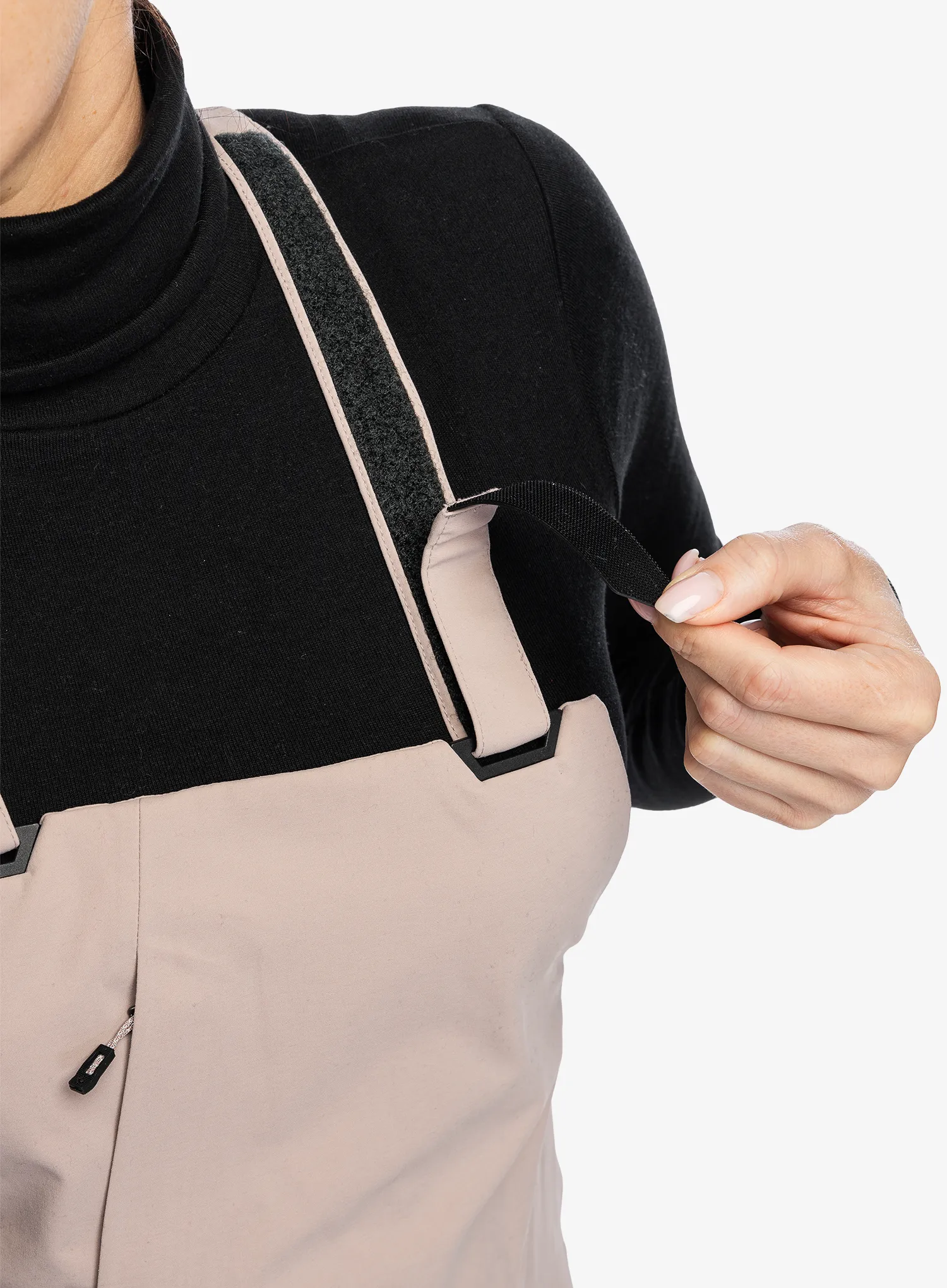 Lyžařské kalhoty dámské Black Diamond Factor Bibs - pale mauve