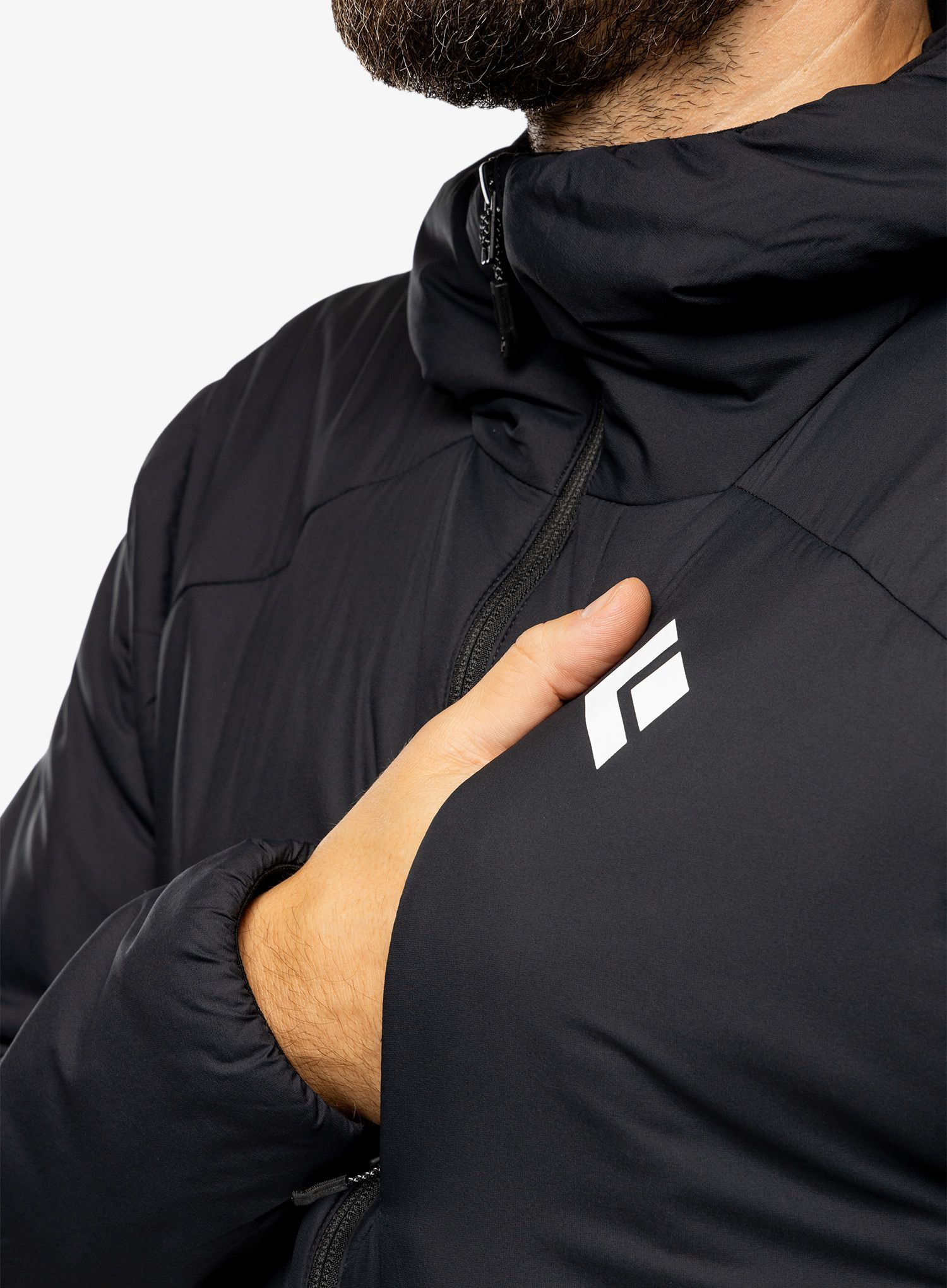 Zateplená bunda Black Diamond First Light Hybrid Hoody - black