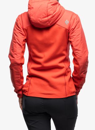 Zateplená bunda dámská Black Diamond First Light Hybrid Hoody - coral red