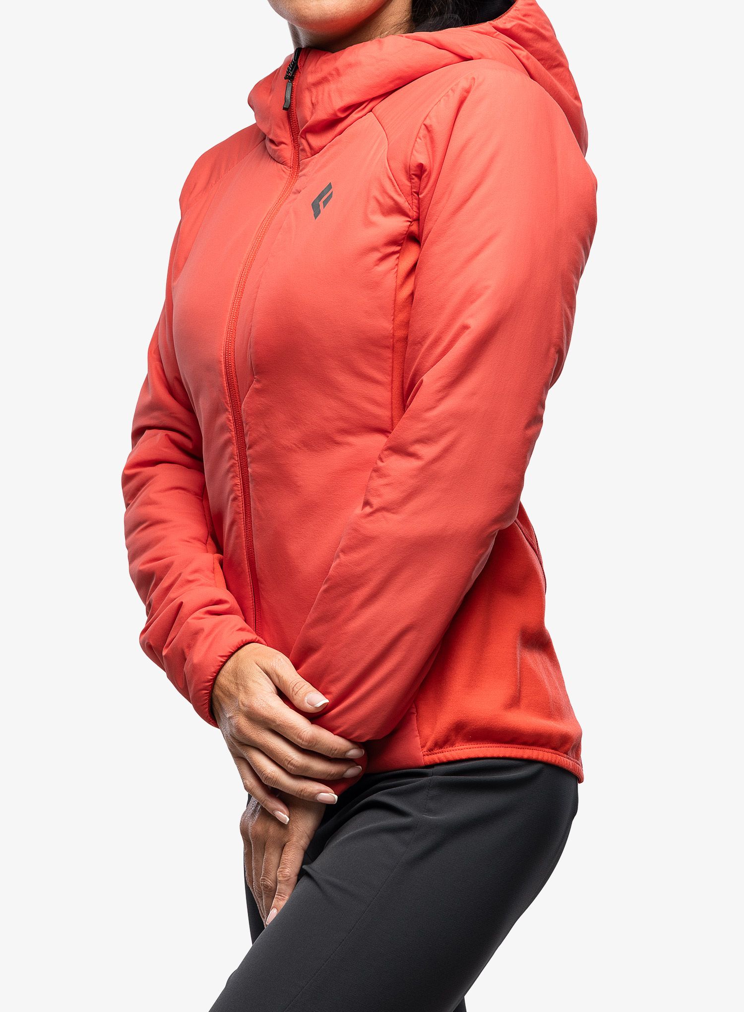 Zateplená bunda dámská Black Diamond First Light Hybrid Hoody - coral red