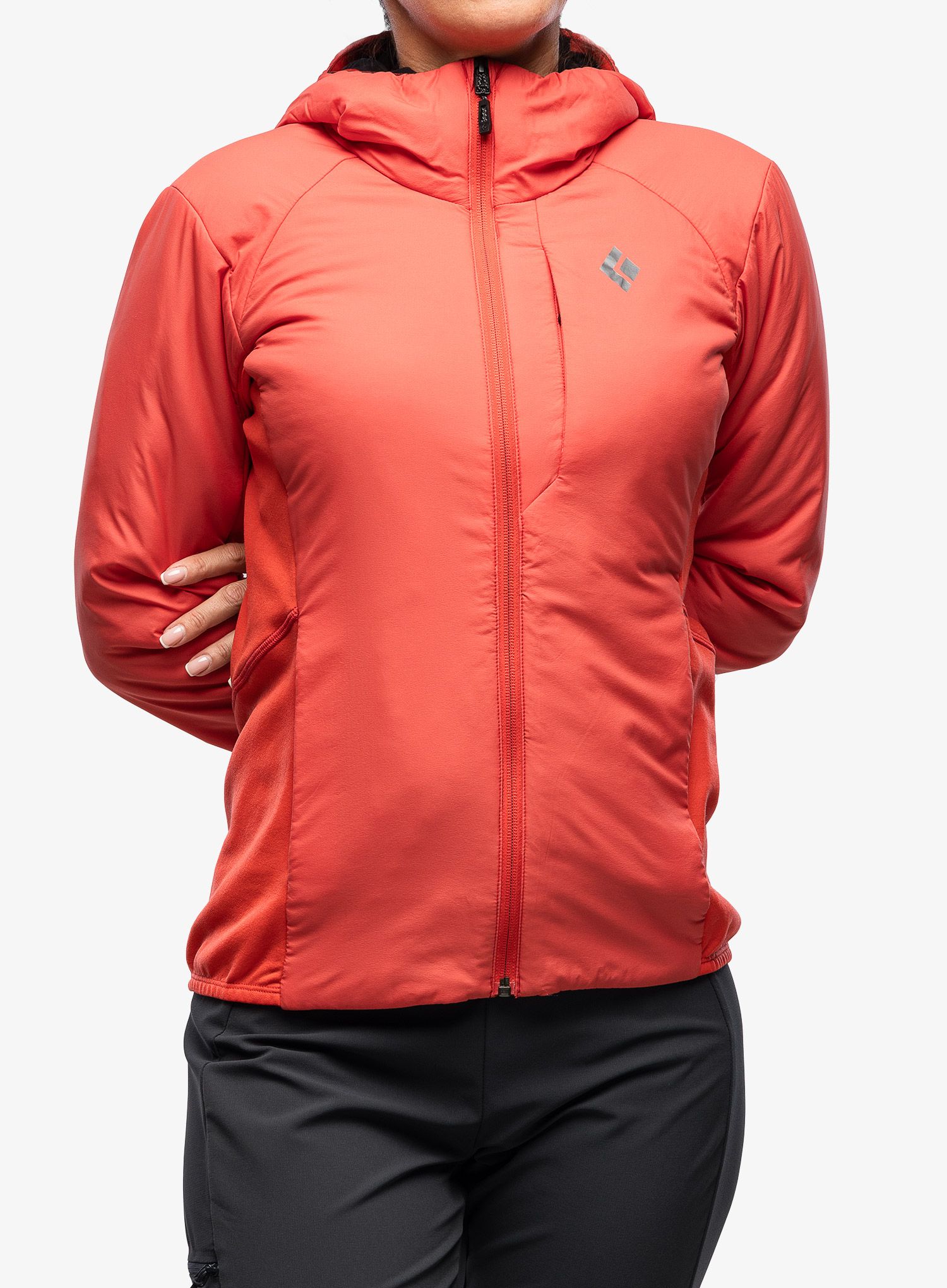 Zateplená bunda dámská Black Diamond First Light Hybrid Hoody - coral red