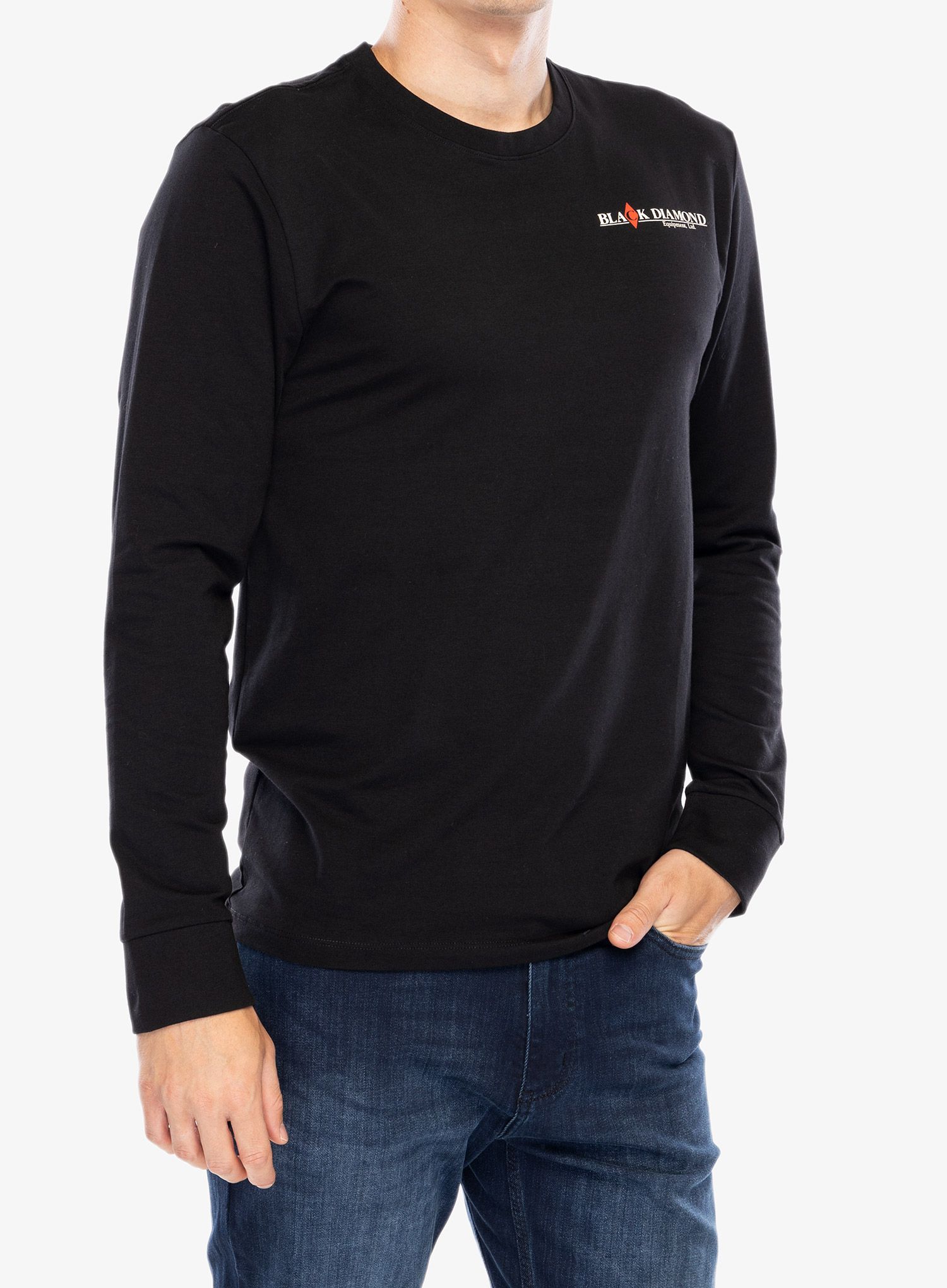 Longsleeve Black Diamond Heritage Wordmark LS Tee - black