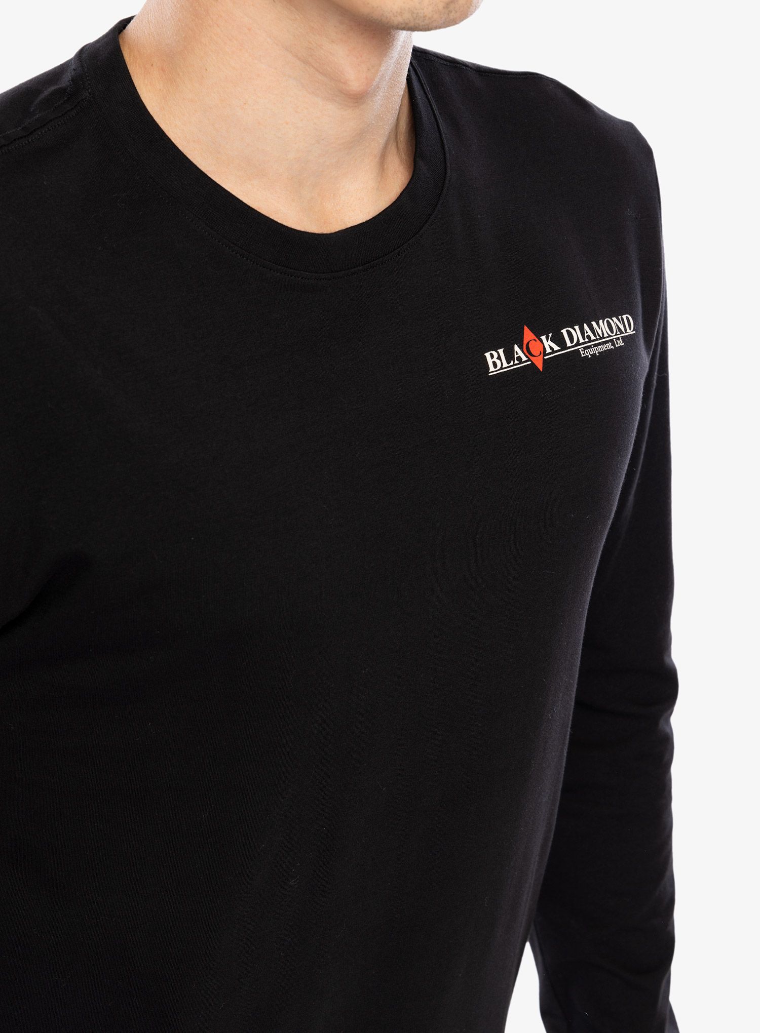 Longsleeve Black Diamond Heritage Wordmark LS Tee - black