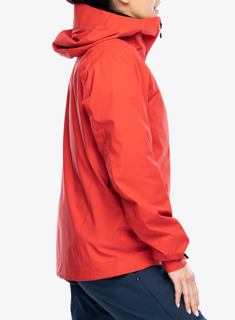 Dámská nepromokavá bunda s membránou Black Diamond Highline Stretch Shell - coral red