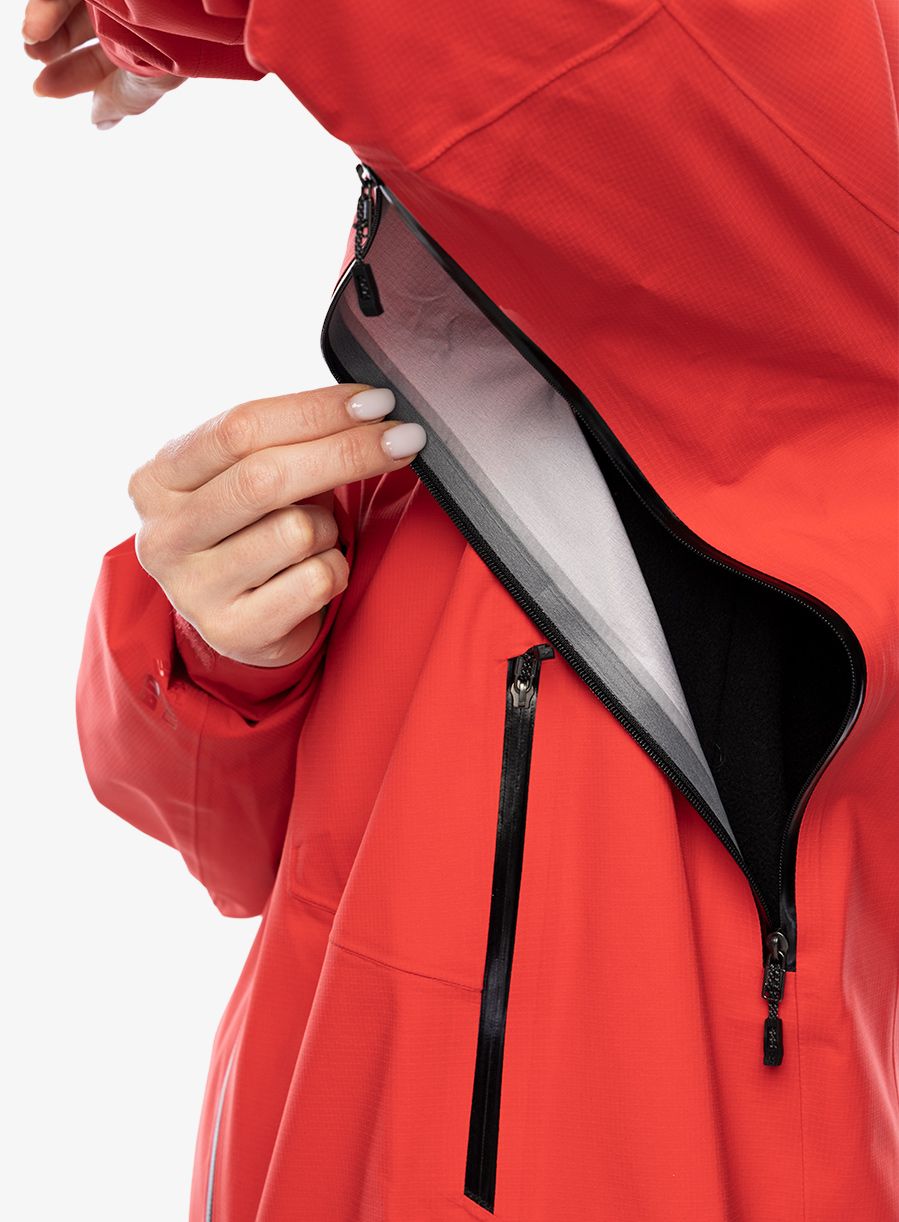 Dámská nepromokavá bunda s membránou Black Diamond Highline Stretch Shell - coral red