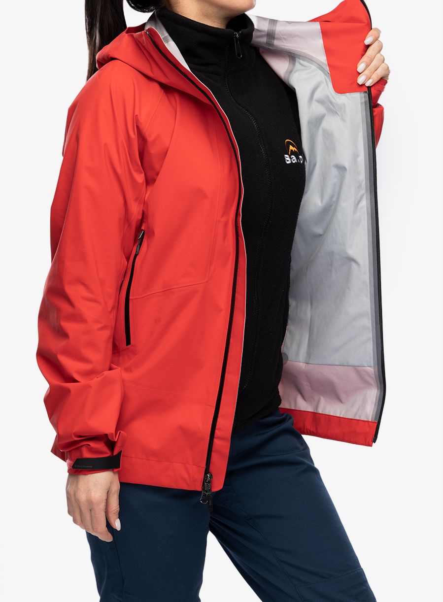 Dámská nepromokavá bunda s membránou Black Diamond Highline Stretch Shell - coral red