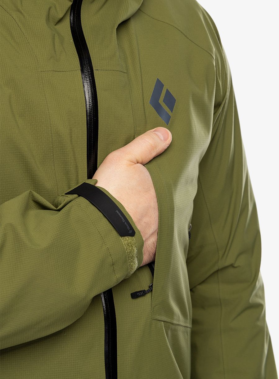 Bunda s membránou Black Diamond Highline Stretch Shell - crag green