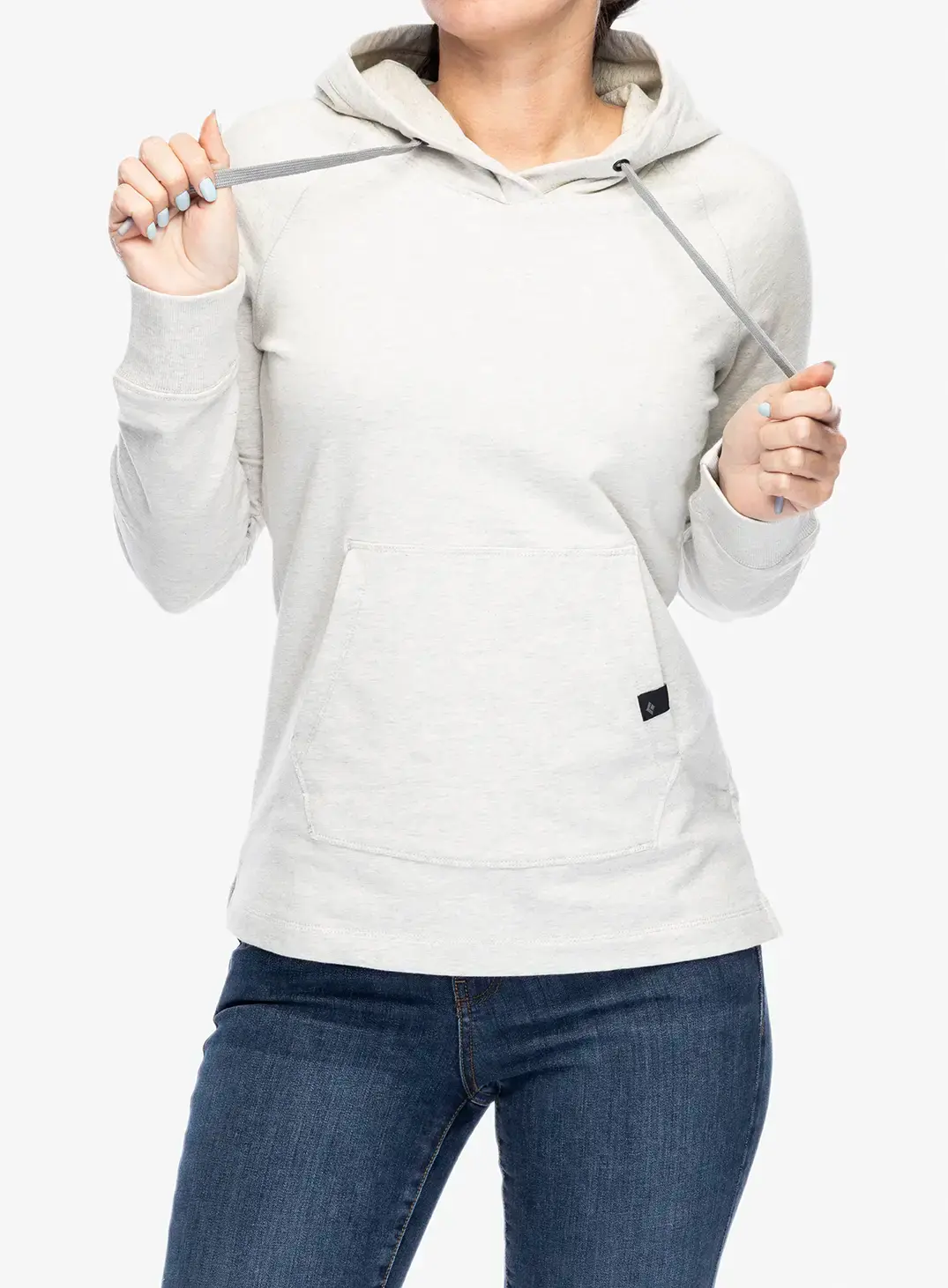 Dámská mikina s kapucí Black Diamond Rays Pullover Hoody - light gray heather