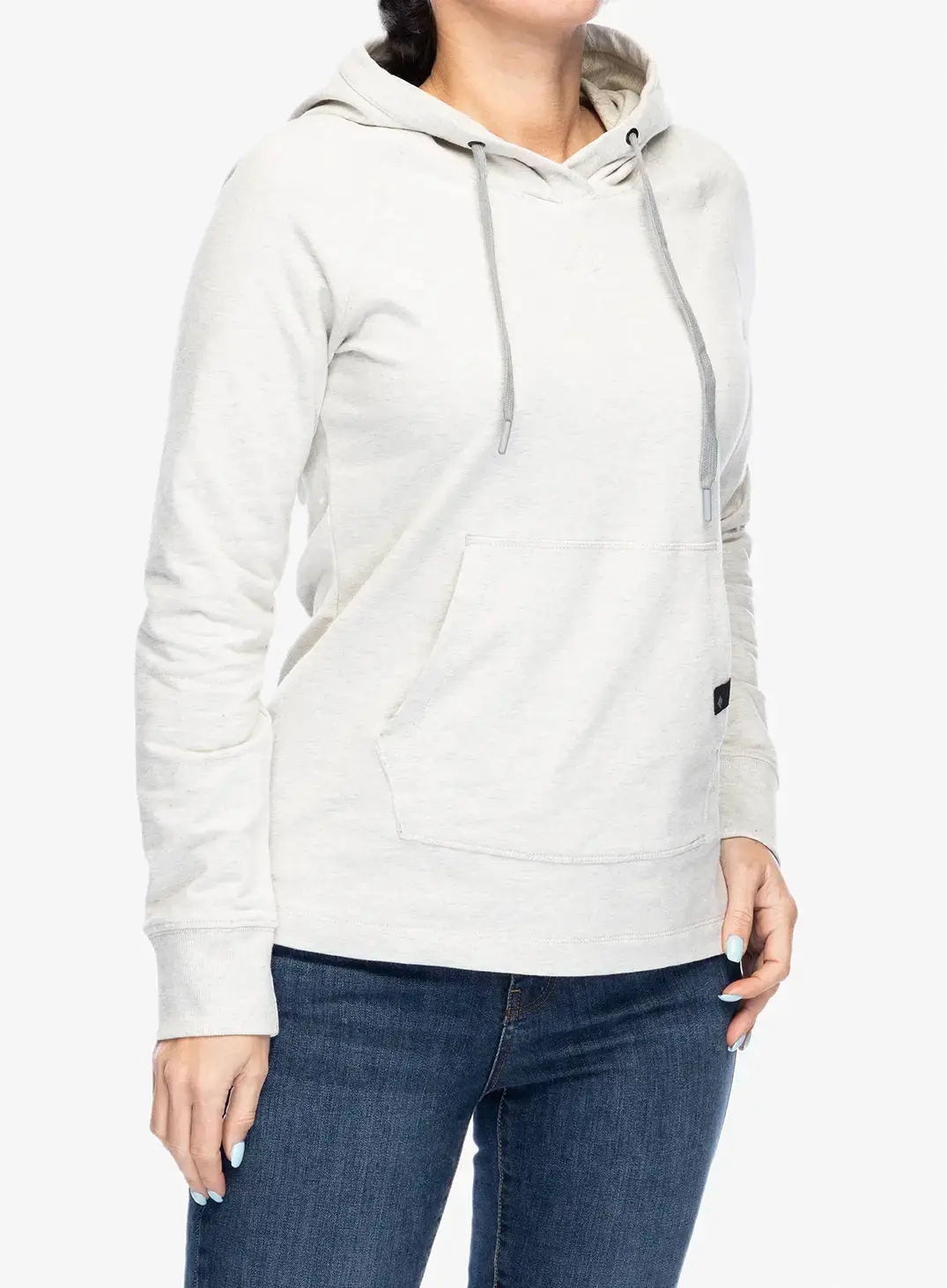 Dámská mikina s kapucí Black Diamond Rays Pullover Hoody - light gray heather