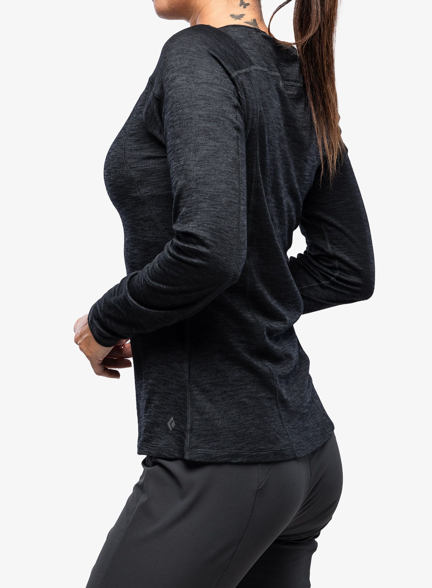 Dámské triko s dlouhým rukávem Black Diamond Rhythm Tee L/S - black