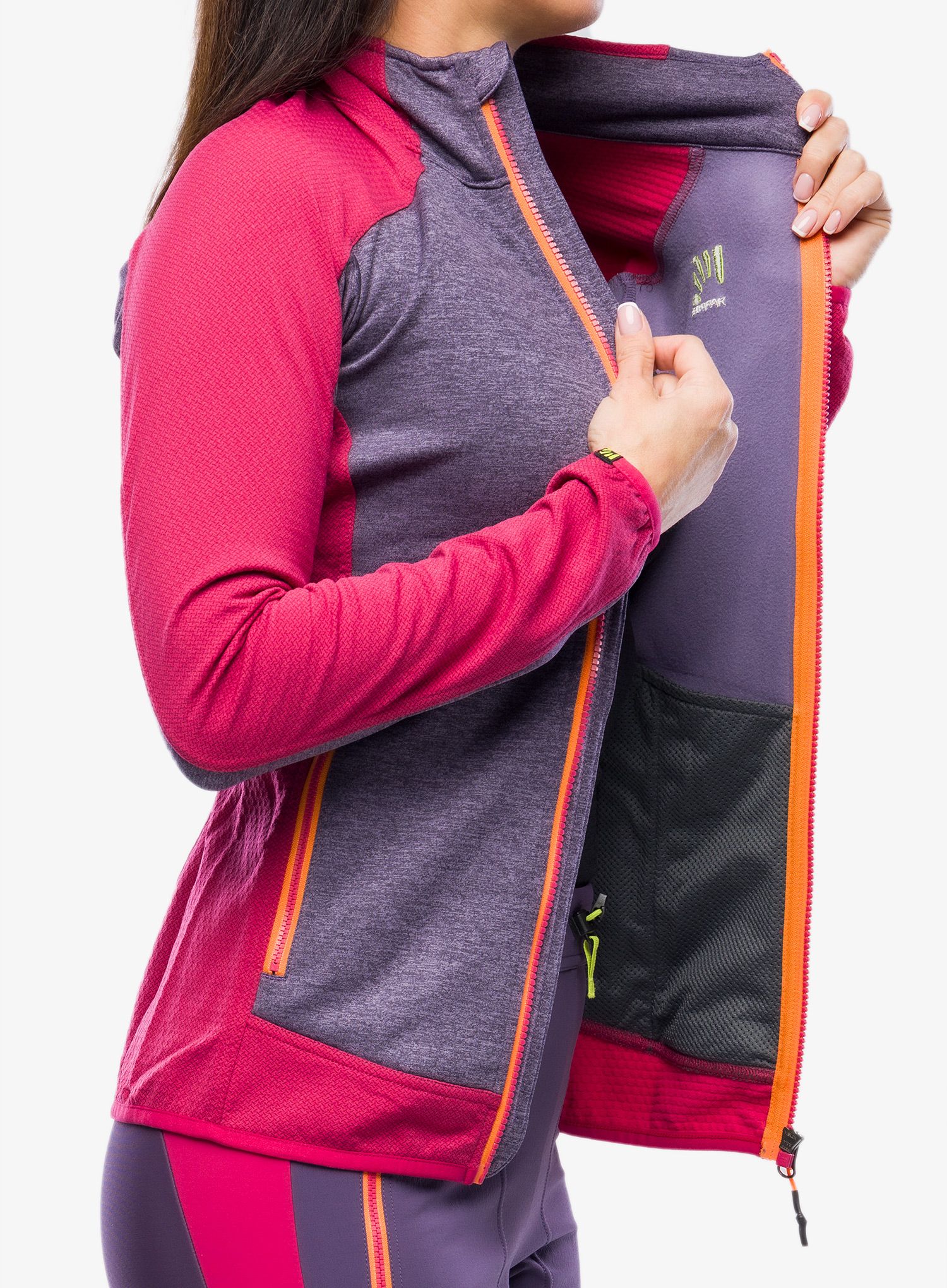 Dámská mikina bez kapuce Karpos Odle Fleece - grape/granita