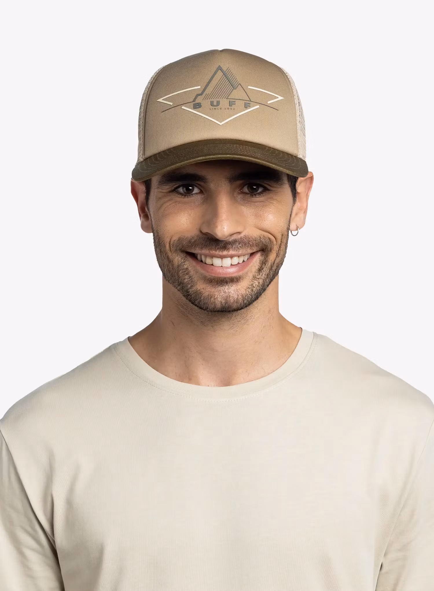 Kšiltovka Buff Trucker Cap - brak khaki