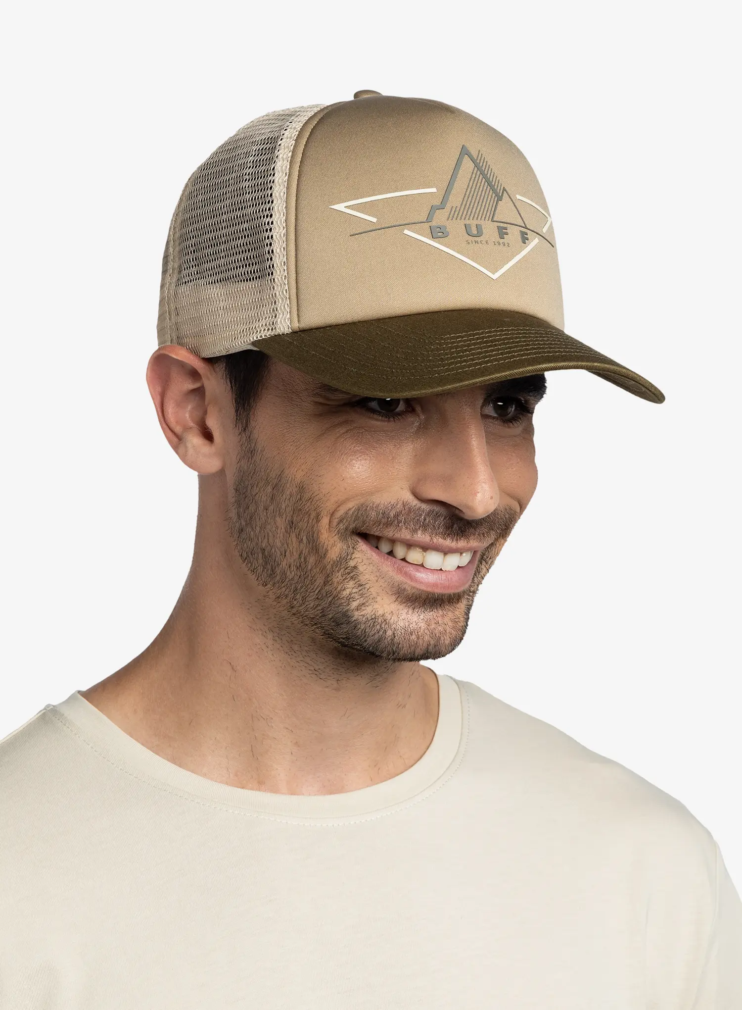 Kšiltovka Buff Trucker Cap - brak khaki