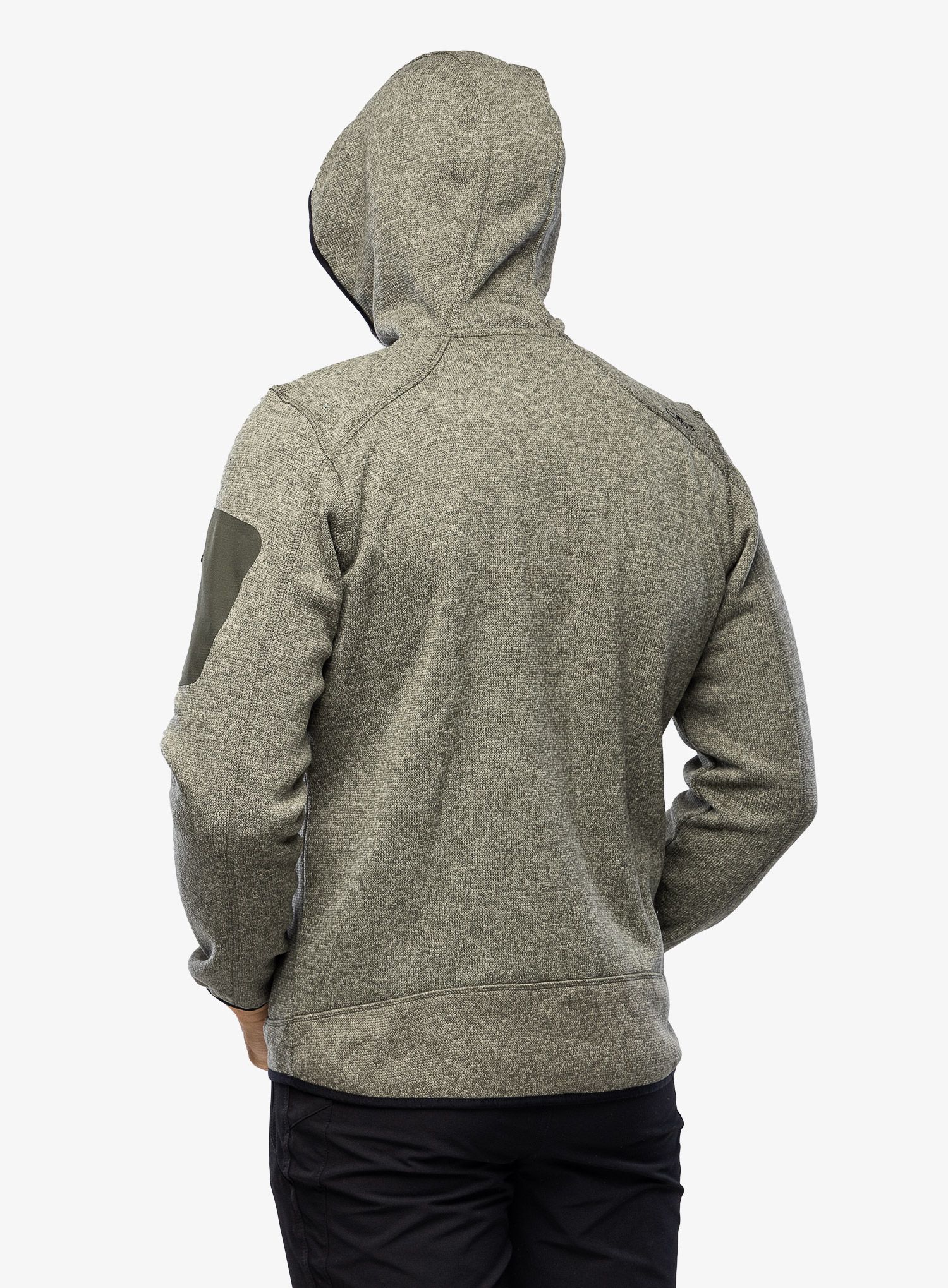 Fleecová mikina CMP Borgis Fix Hood Jacket Knitted - kaki/oil green