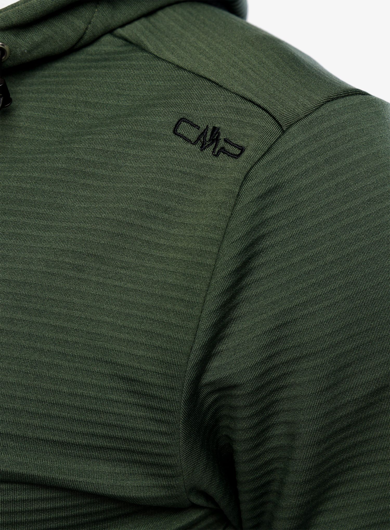 Fleecová bunda CMP Edge Fix Hood Jacket  - oil green