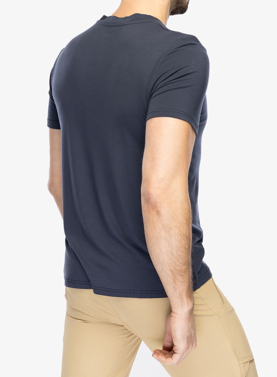 Tričko s potiskem CMP Verte T-Shirt Bamboo Jersey - b.blue/lime