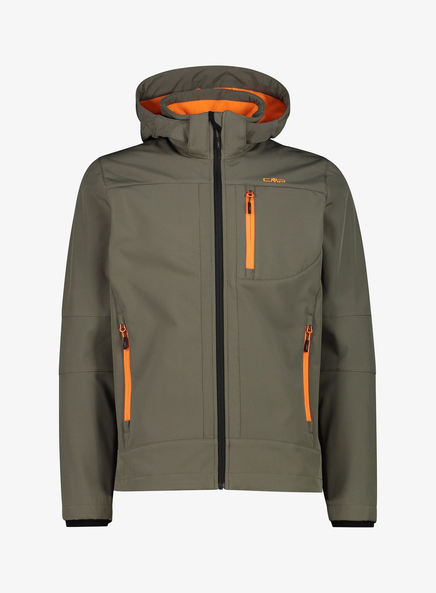 Softshellová bunda CMP Vivo Jacket Zip Hood - olive