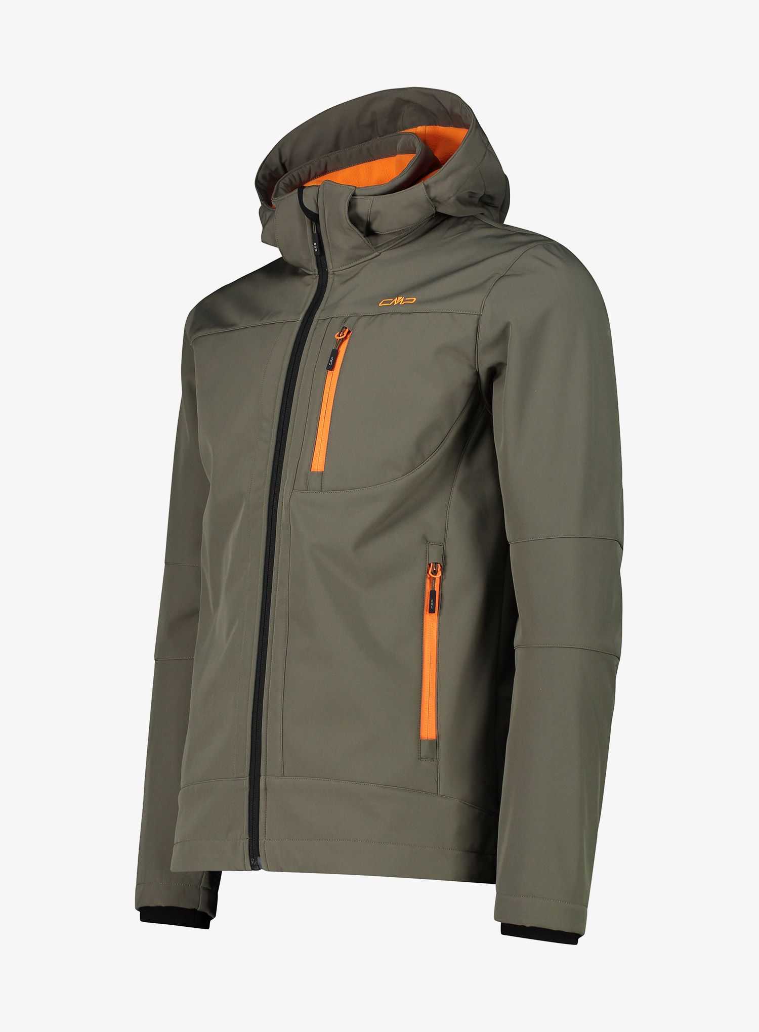 Softshellová bunda CMP Vivo Jacket Zip Hood - olive