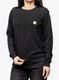 Dámské tričko s dlouhým rukávem Cartartt Lightweight L/S Pocket T-Shirt - black