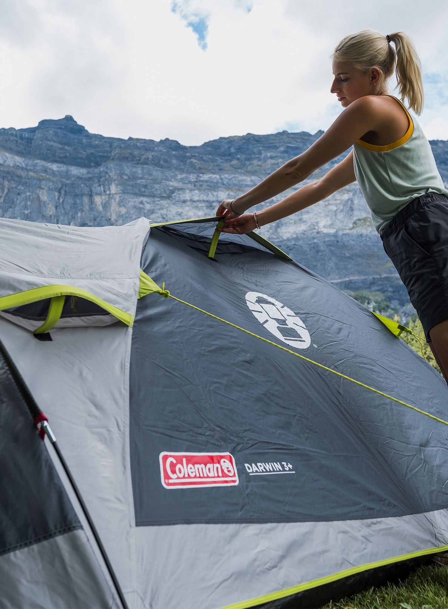 Stan pro 3 Coleman Darwin 3 Plus - grey/green