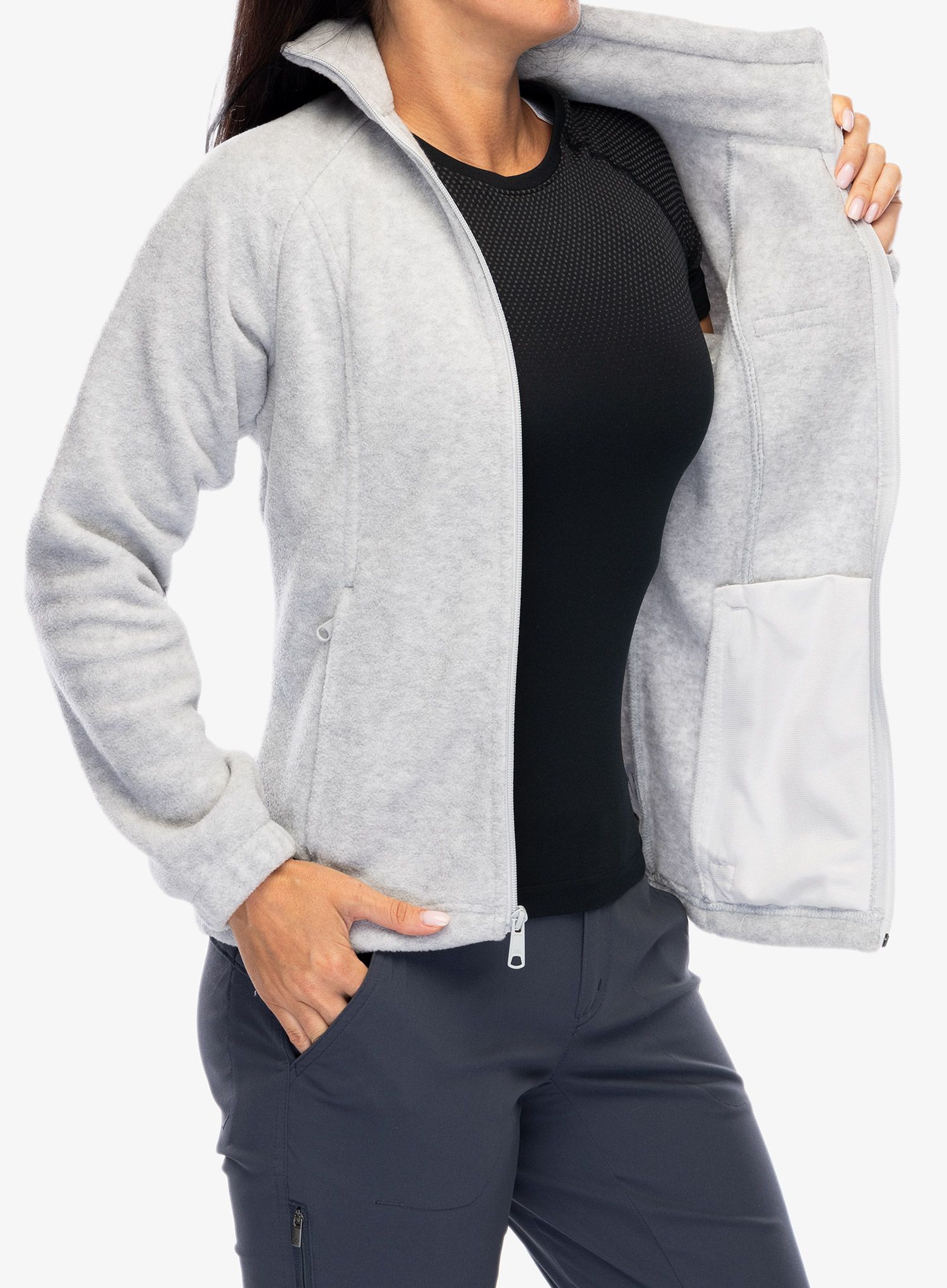 Dámská mikina na zip Columbia Benton Springs FZ - cirrus grey heather