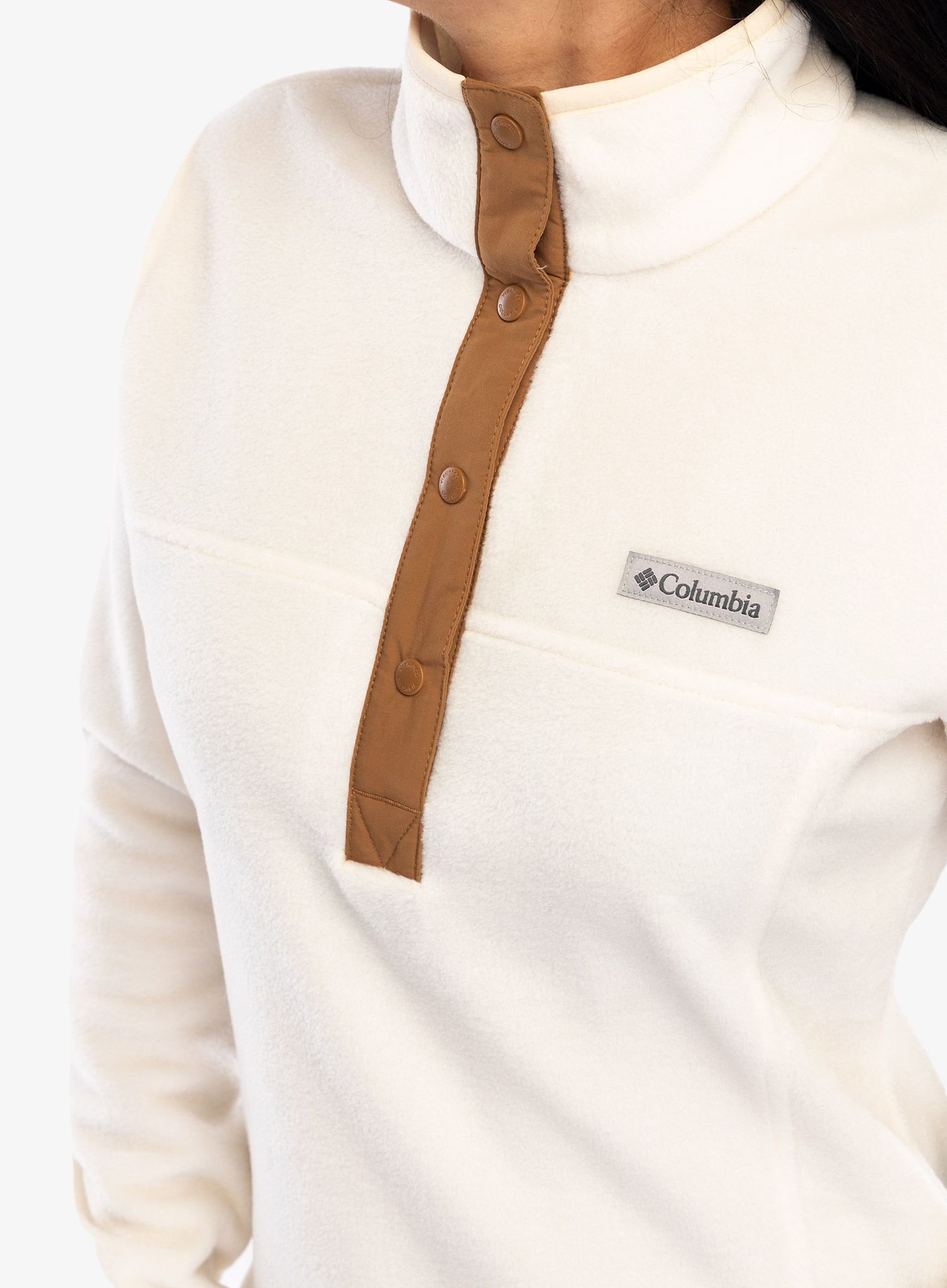 Dámská mikina Columbia Benton Springs Half Snap Pull Over II - chalk/camel brown